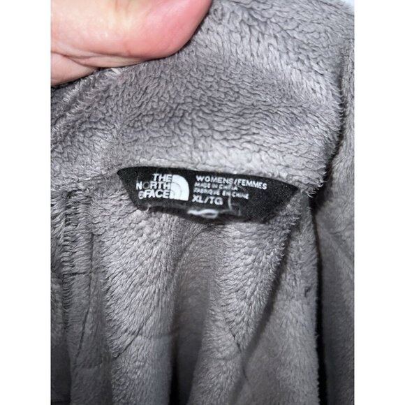 THE NORTH FACE Silken Fleece Lined Jacket Full Zipper Size XL Women's Gray - Picture 16 of 16